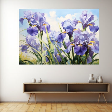 Iris Watercolor Painting